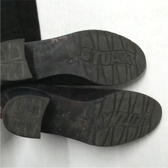 Stuart Weitzman 50/50 Over-The-Knee Suede + Stretch Boot Black Size 6.5M - Picture 5 of 7